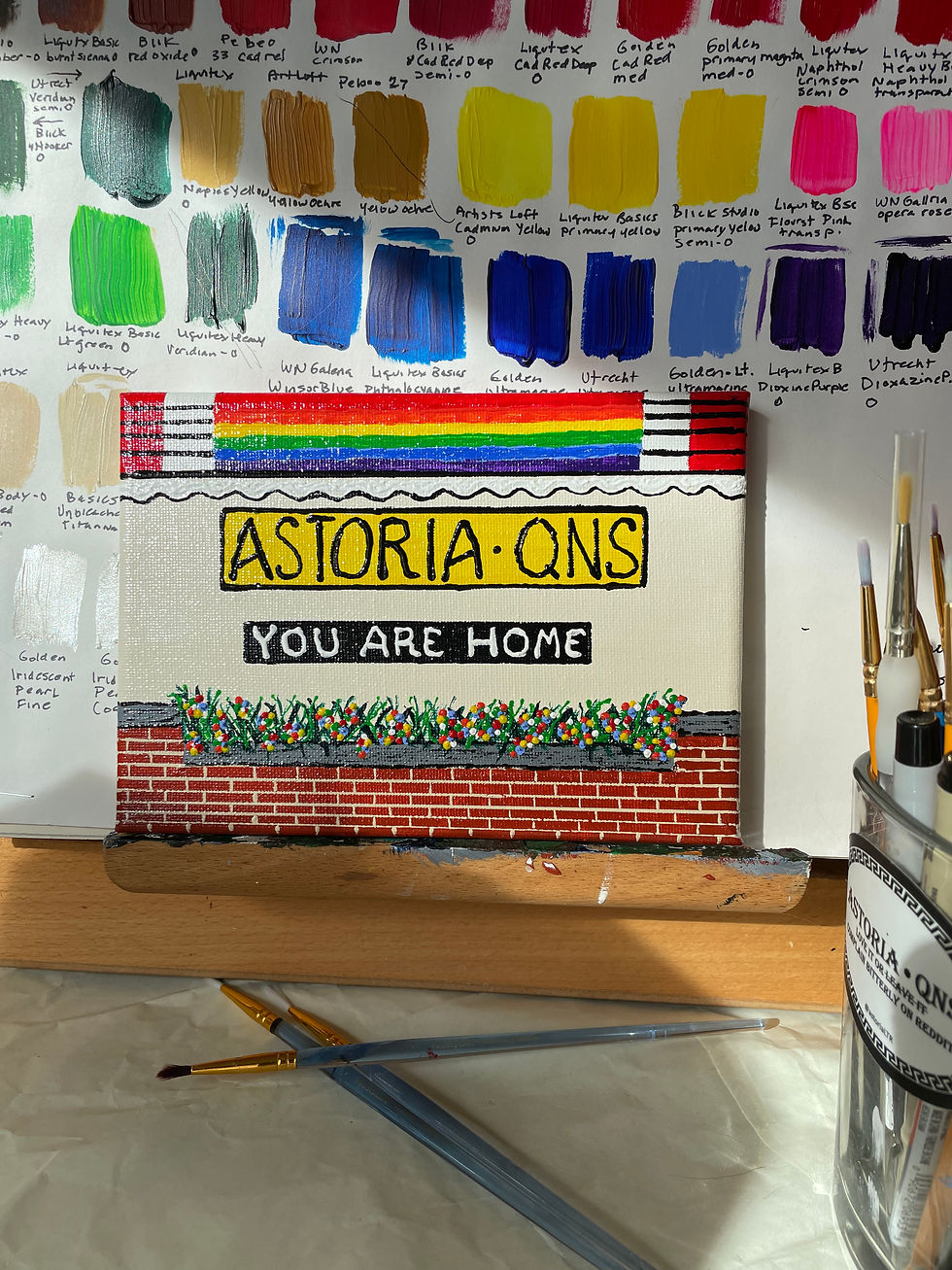 "Astoria: You Are Home - Pride" 5x7 Painting