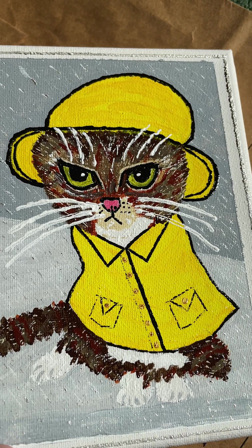 Thumbnail: "April Cat" I 5x7 Painting