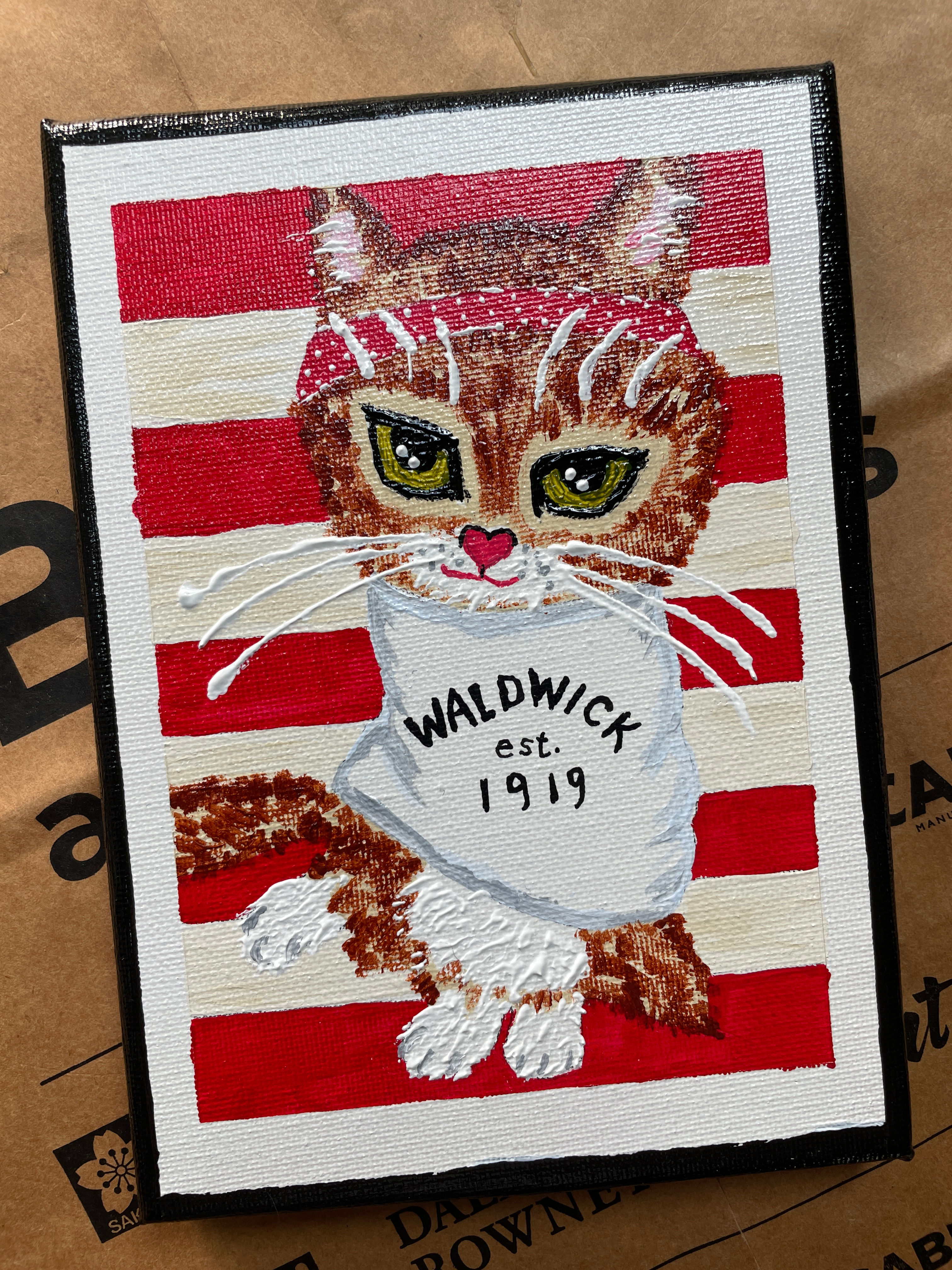 "Waldwick Cat" - Bruce 5x7 Painting