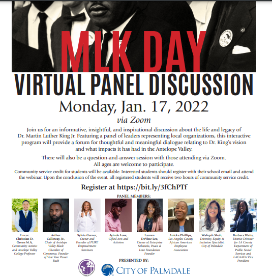 MLK Day Virtual Panel Discussion