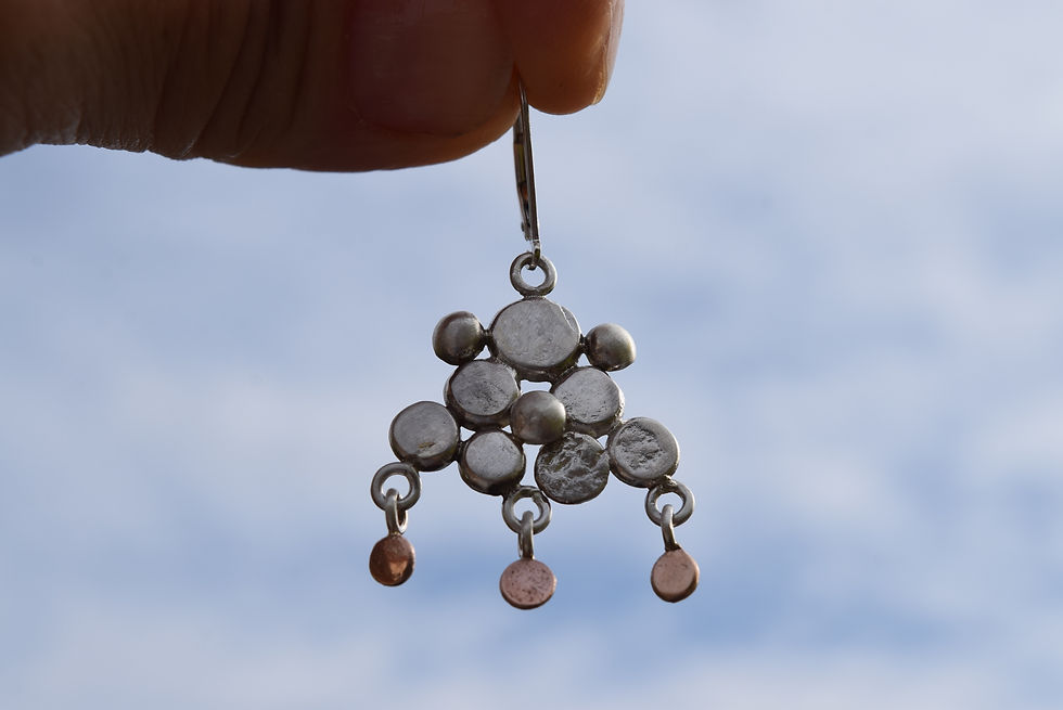 Thumbnail: Chandelier Dot Earrings