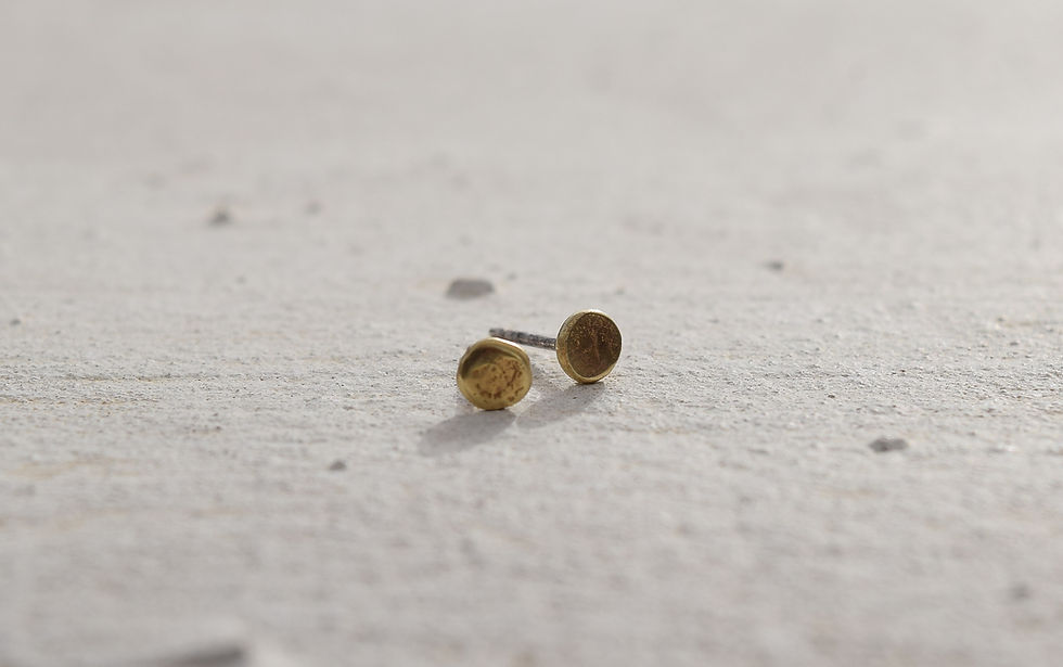 Thumbnail: Gold Dot Earrings