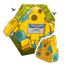 Botbots Rottens Botbots S2 Spoiled Rottens HOLEY MOLDY | Dinobot Island Toys