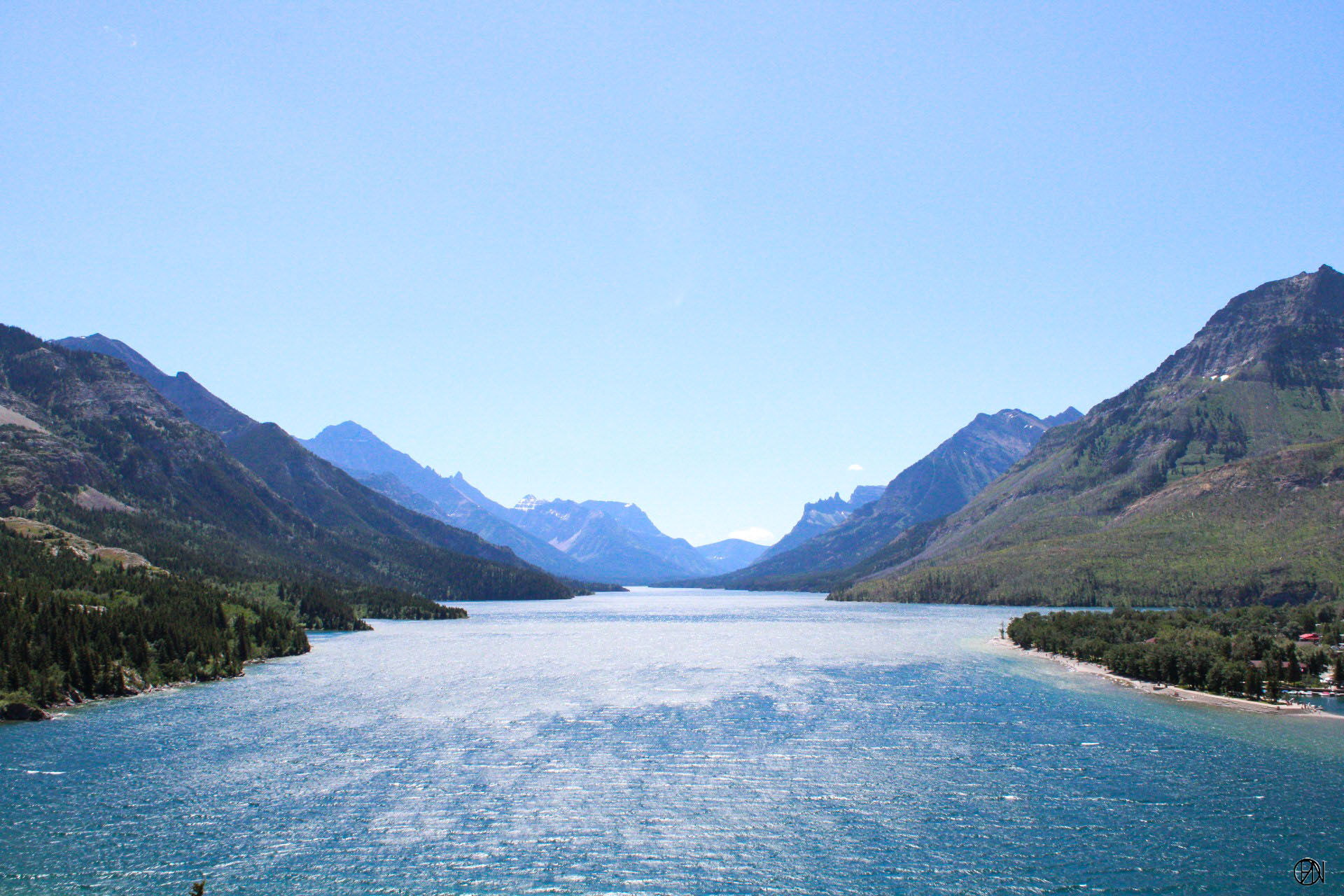 Water Running through Canadian Mountains