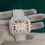Thumbnail: fully iced out Cartier moissanite diamond watch
