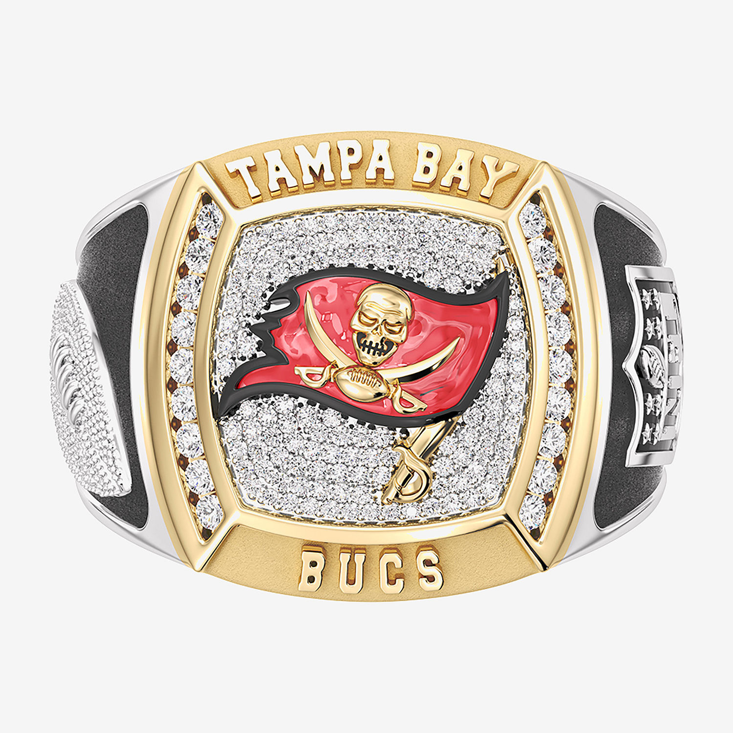 Tampa Bay Buccaneers  Gold Plated Sterling Silver Champion Ring