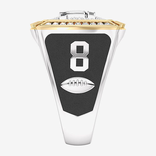 Thumbnail: New York Giants Two-Tone Sterling Silver Champion Ring