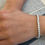 Thumbnail: Moissanite Tennis Bracelet  925 Sterling Silver  Wedding Bracelets