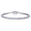 Thumbnail: Moissanite Tennis Bracelet  925 Sterling Silver  Wedding Bracelets
