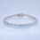 Thumbnail: Moissanite Tennis Bracelet  925 Sterling Silver  Wedding Bracelets