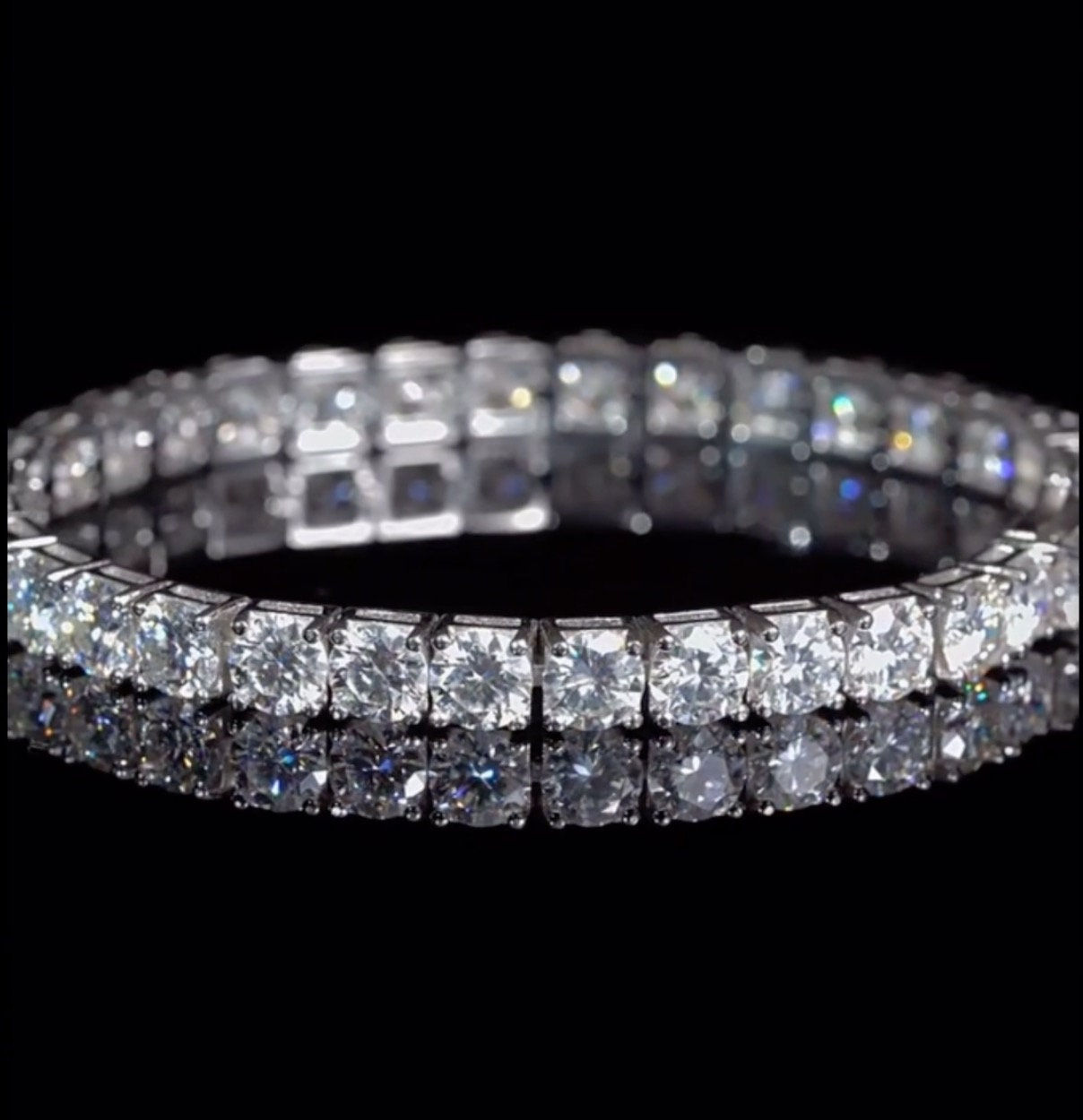 Moissanite Tennis Bracelet  925 Sterling Silver  Wedding Bracelets