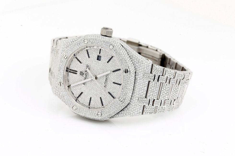 Thumbnail: Audemars Piguet moissanite diamond watch