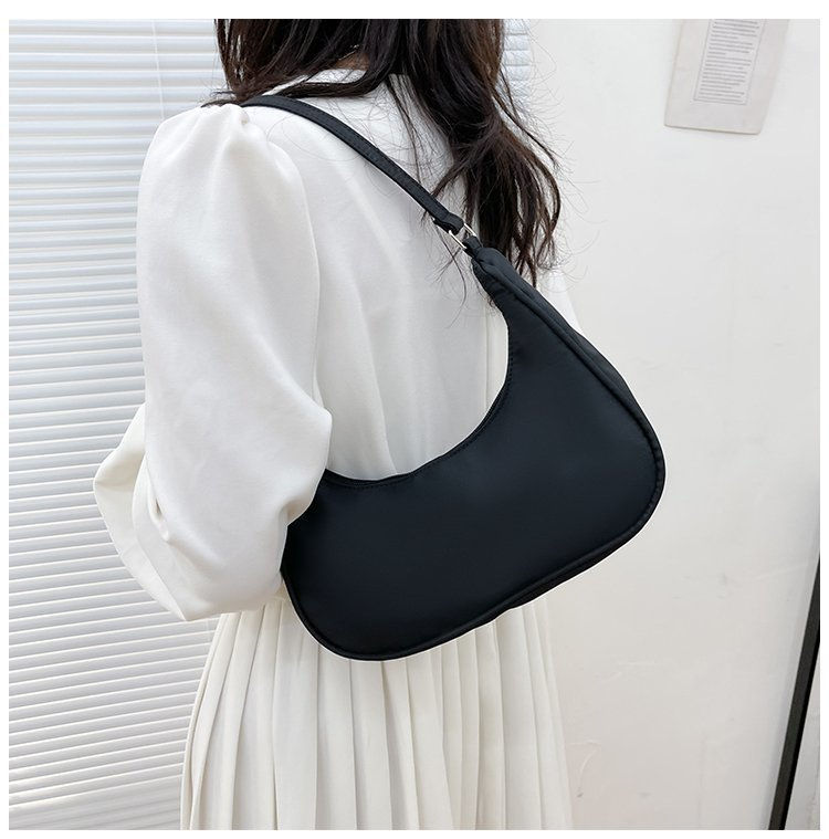 Minimalist Nylon Shoulder Bag