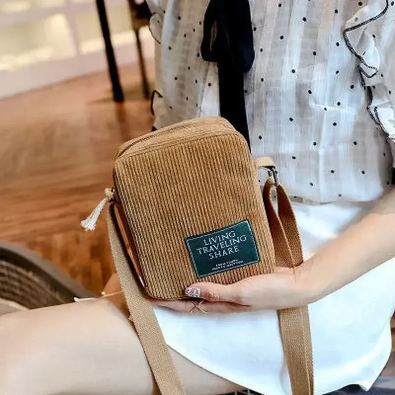 Mini Corduroy Crossbody Bag