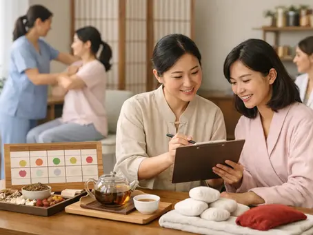 How does Traditional Chinese Medicine (TCM) guide postpartum care in different stages? A practical plan for new mothers, covering lochia, wound healing, lactation, and physical recovery.