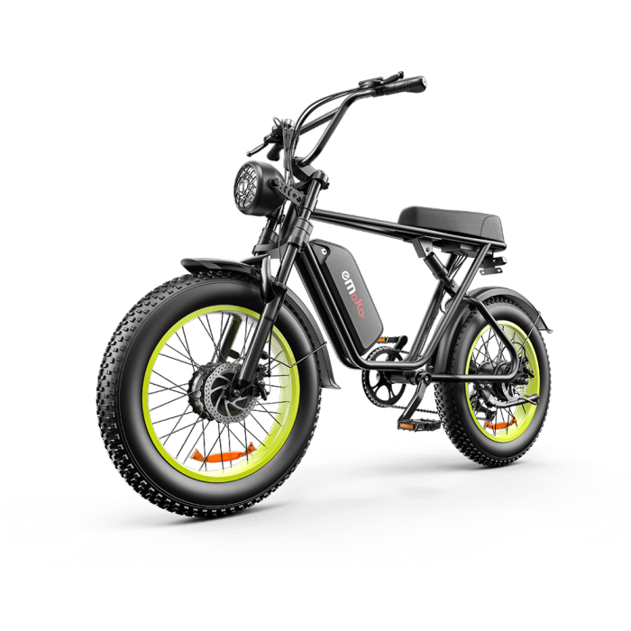 Thumbnail: Emoko C91 Ebike Dual Motor 1000w 48v 20*4 inch fat tire 20ah  dual suspension b