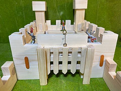 Castle in a box - Handmade Wooden Toy Castle Modular Design