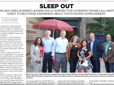 Northshore Magazine: Chicago Area Business Leaders Rally Support for Covenant House's Sleep Out