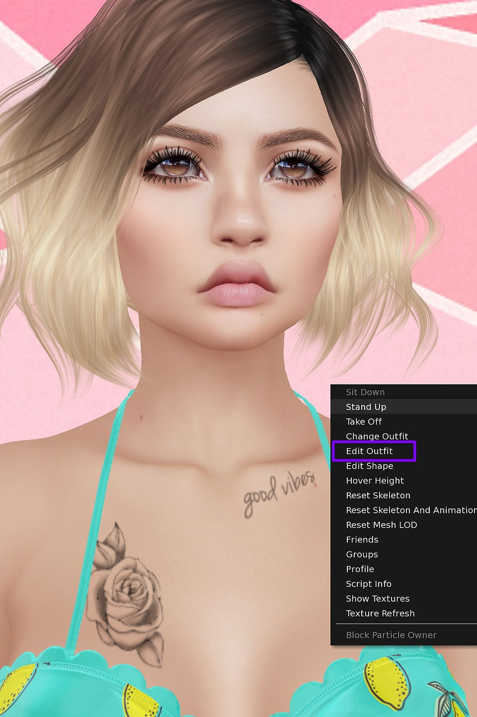 #5.1 right click avatar > select edit outfit