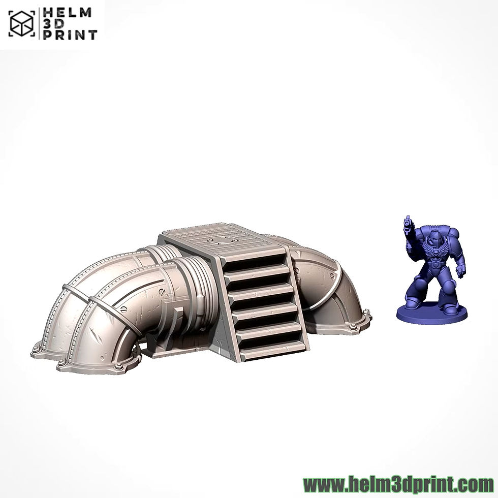 Miniature : INDUSTRIAL SECTOR - full set 8 elements - intérieurs industriels futuristes