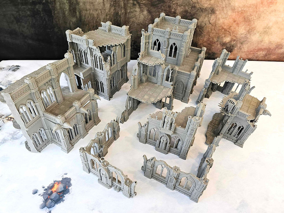 Miniature : DOMINA FERRUM + RUINS - MEGA PACK x9 ELEMENTS