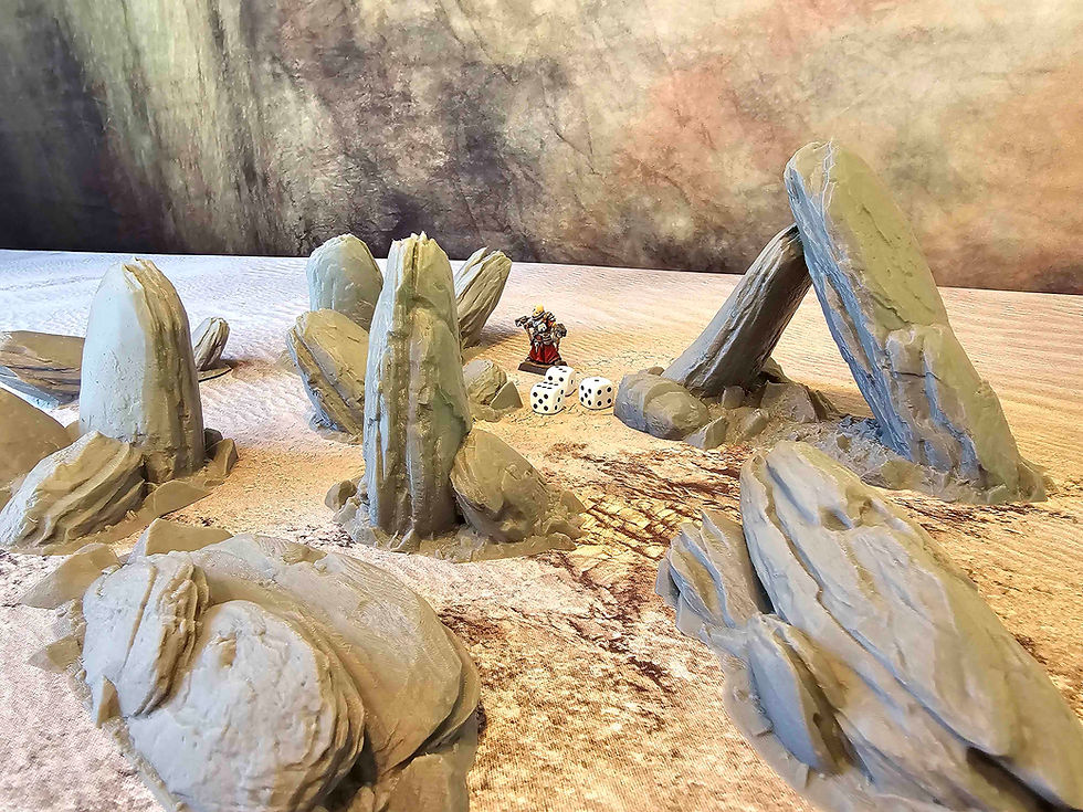 Miniature : ROCKY SCATTER TERRAIN x8 ELEMENTS