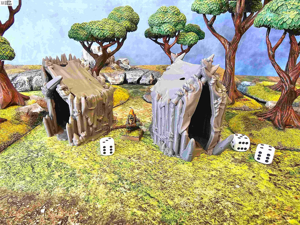 Miniature : GOBLIN CAMP - HUTS x2