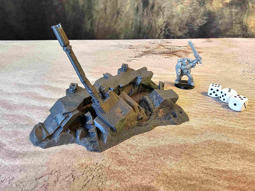 Miniature : CRASHED TANKS - FULL SET x6 ELEMENTS