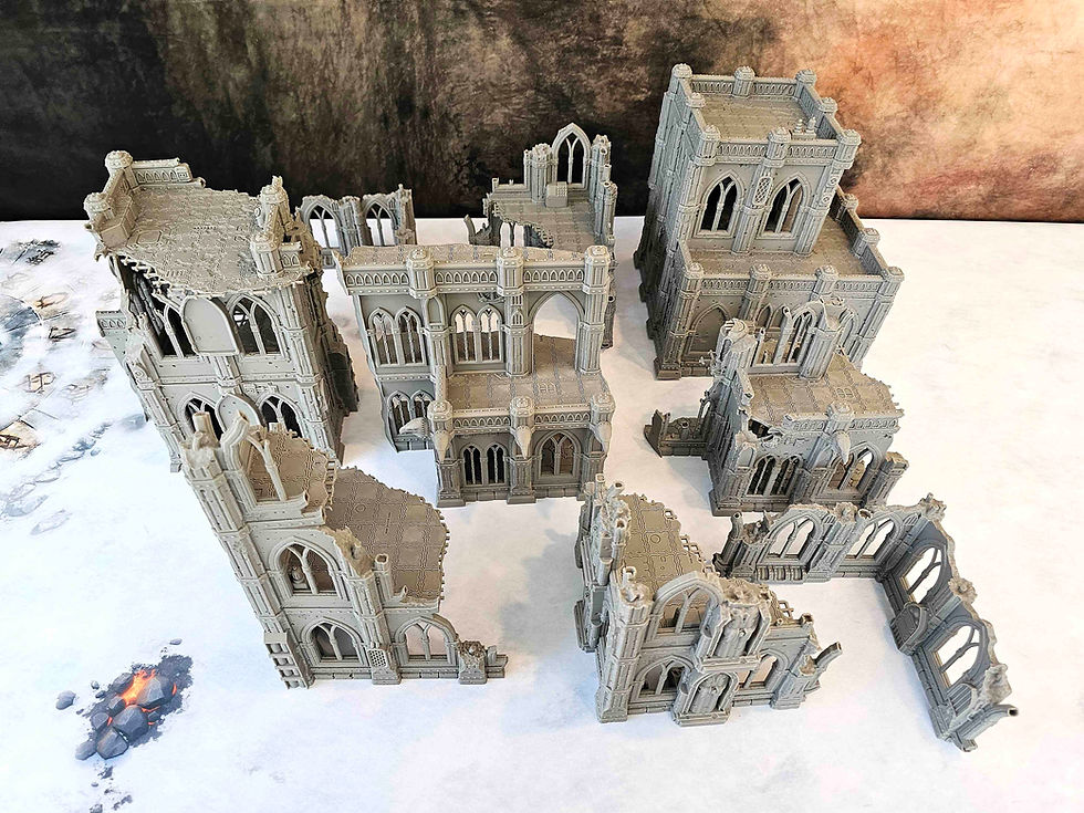 Miniature : DOMINA FERRUM + RUINS - MEGA PACK x9 ELEMENTS