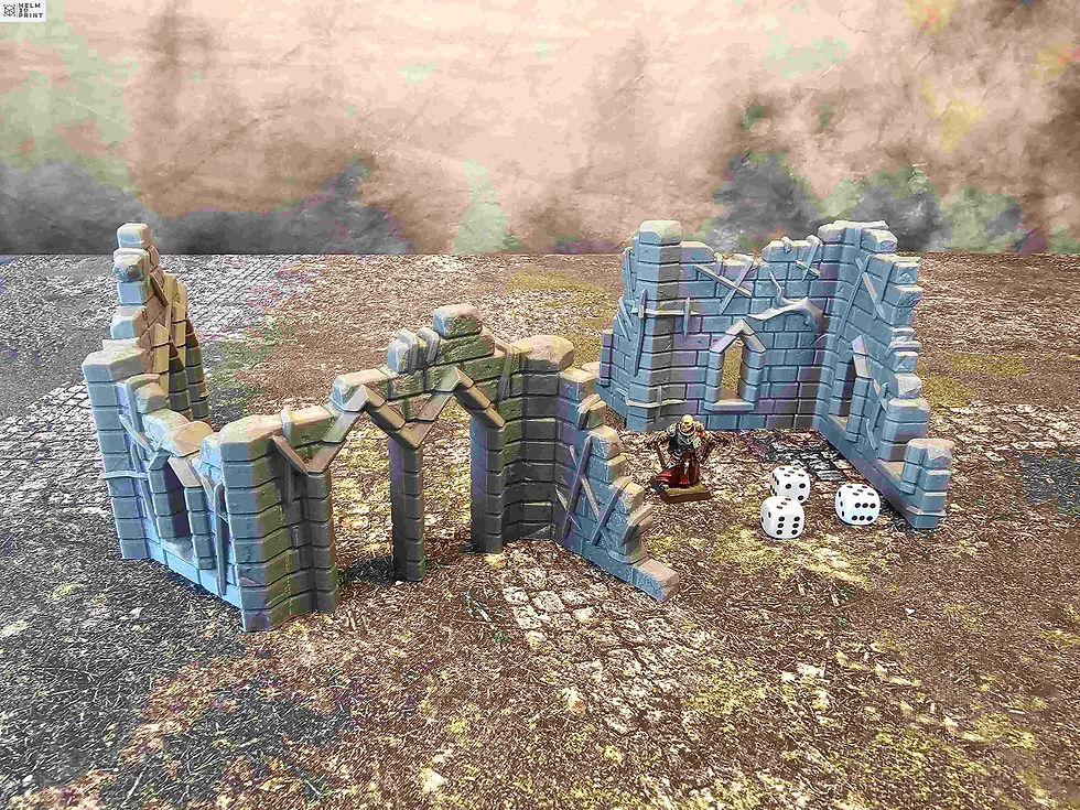 Miniature : CURSED FORTRESS - RUINS x2
