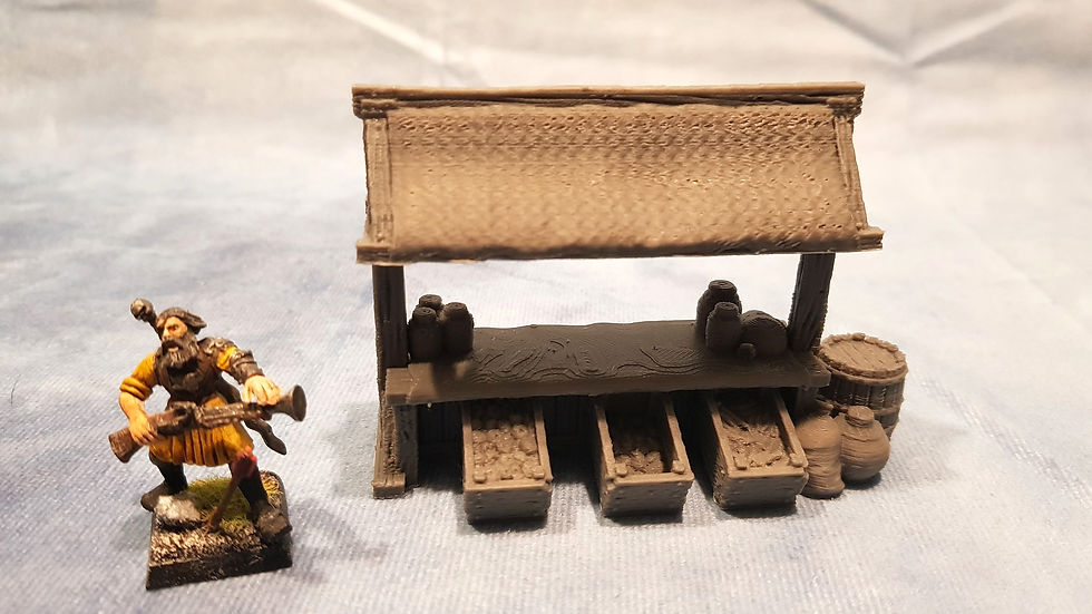 Miniature : LEICHHEIM - MARKET : GENERAL GOODS STALL
