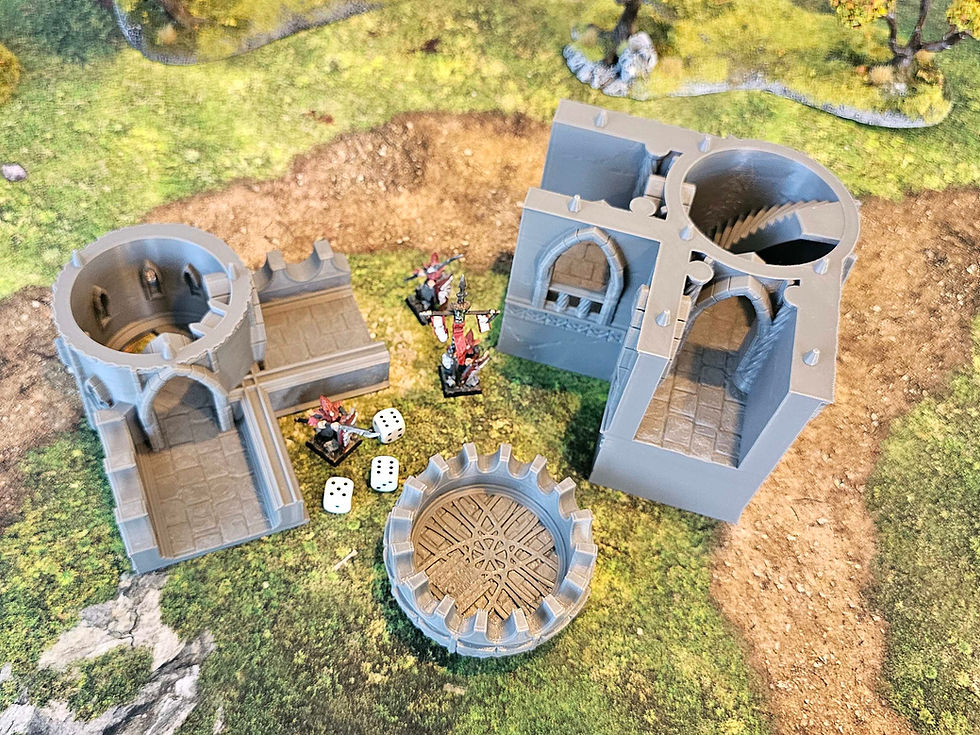 Miniature : SILVER HAVEN - CITY WALLS - TOWER CORNER 90° IN