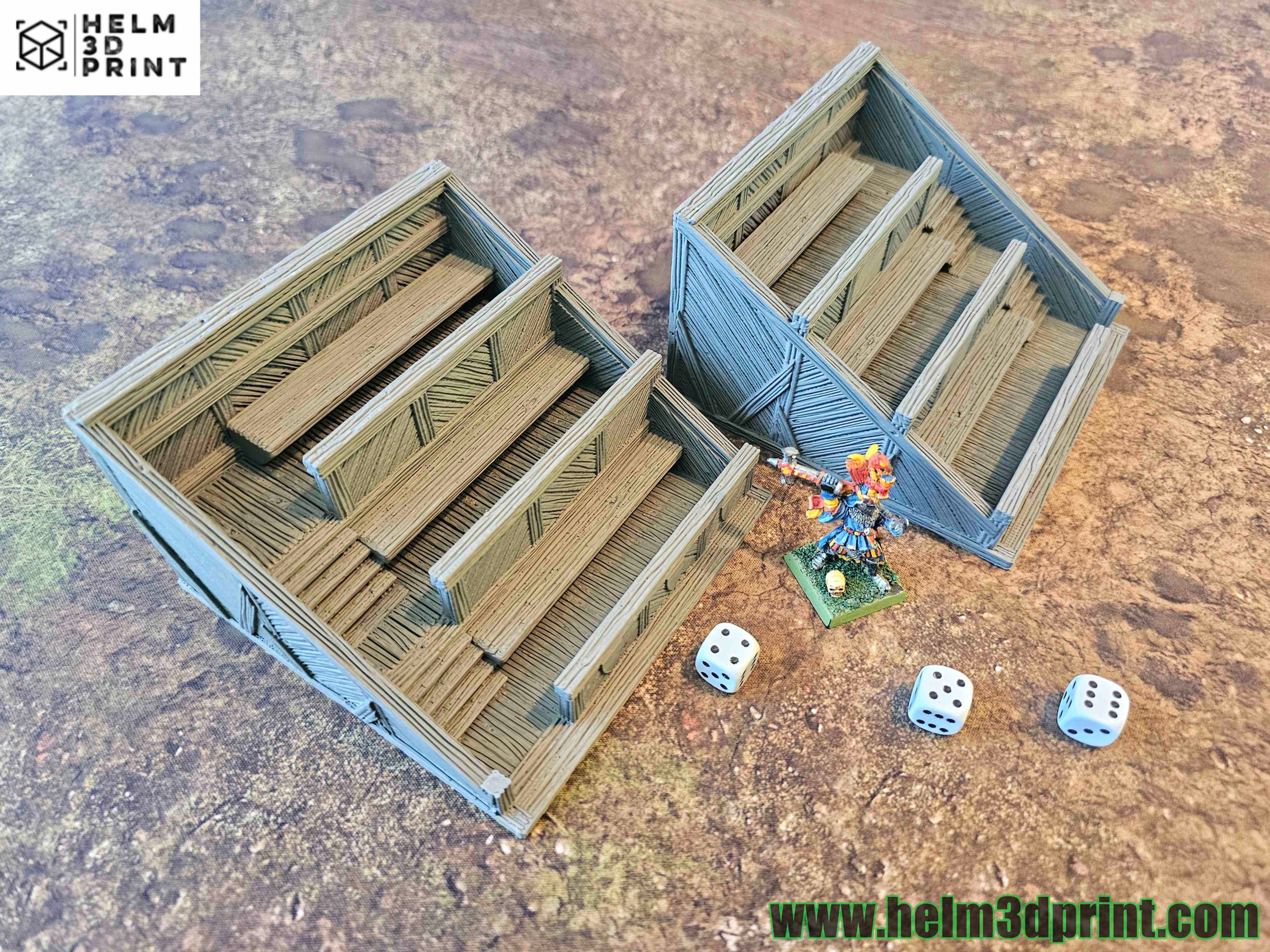 CASTLE ARGENT - STANDS x2