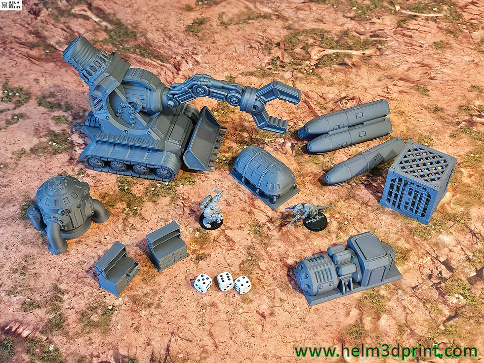 Miniature : SPACE COLONY - PACK SCATTERS + ENGINE