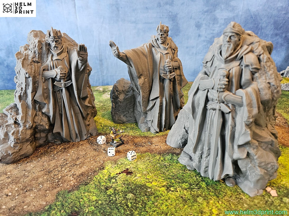 Miniature : MIDDLE EARTH - PACK KING STATUES x3