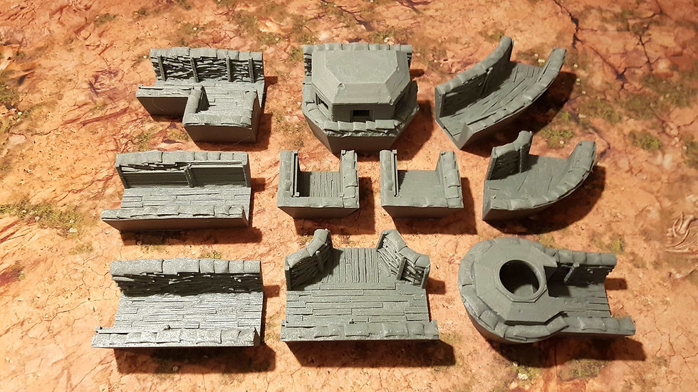 Miniature : MODULAR TRENCH SYSTEM - STARTING KIT x10 ELEMENTS