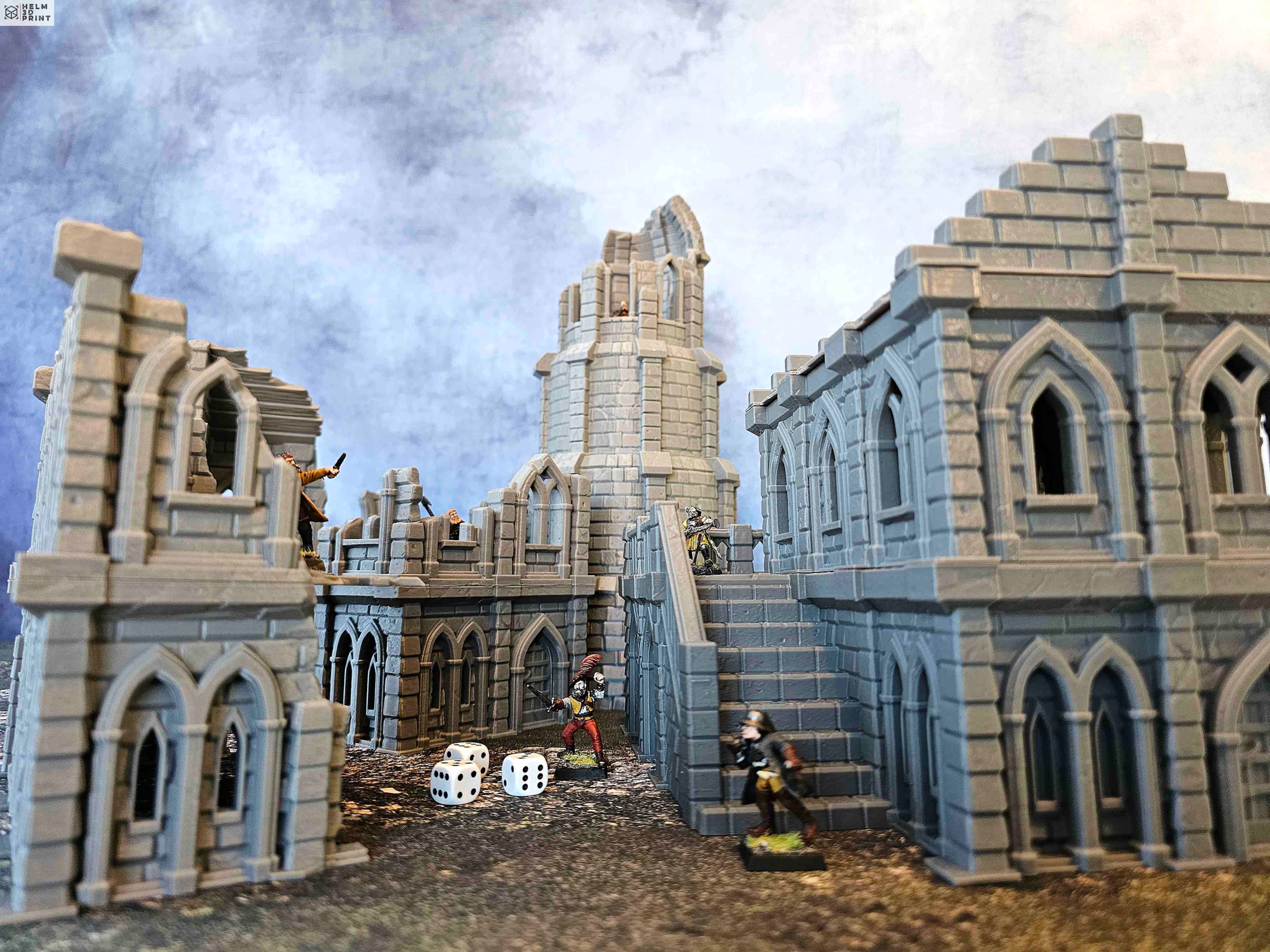 MIDDLE EARTH TOWN - FULL SET x5 ELEMENTS