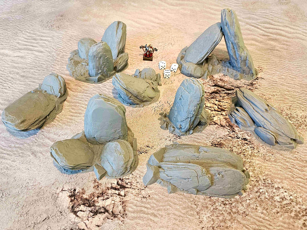 Miniature : ROCKY SCATTER TERRAIN x8 ELEMENTS