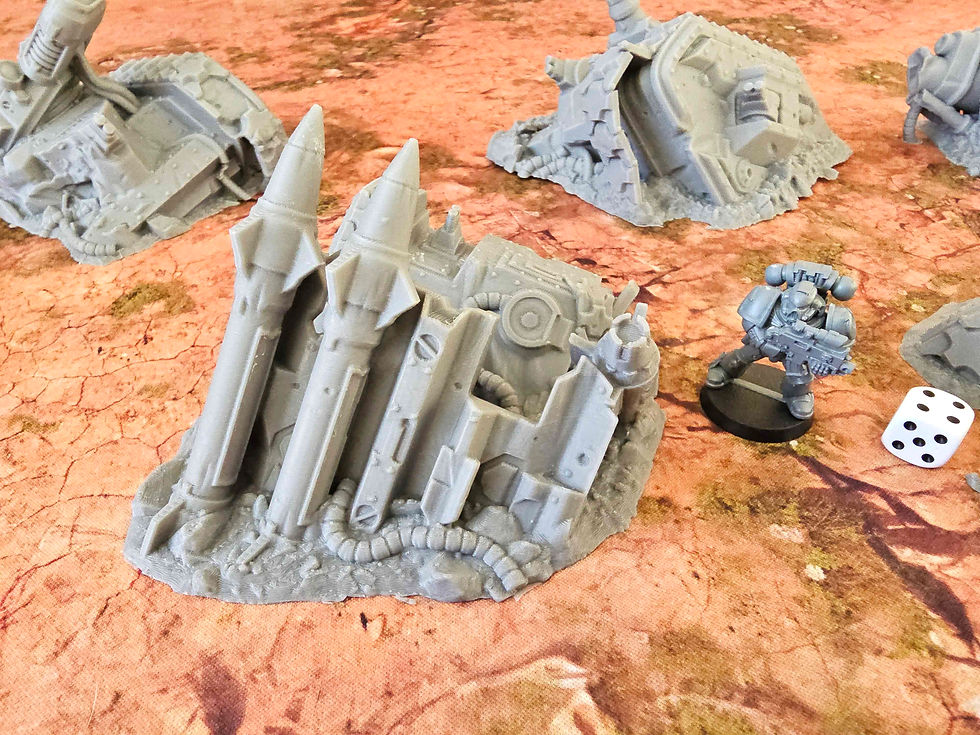 Miniature : DESTROYED TANKS - FULL SETx6 ELEMENTS