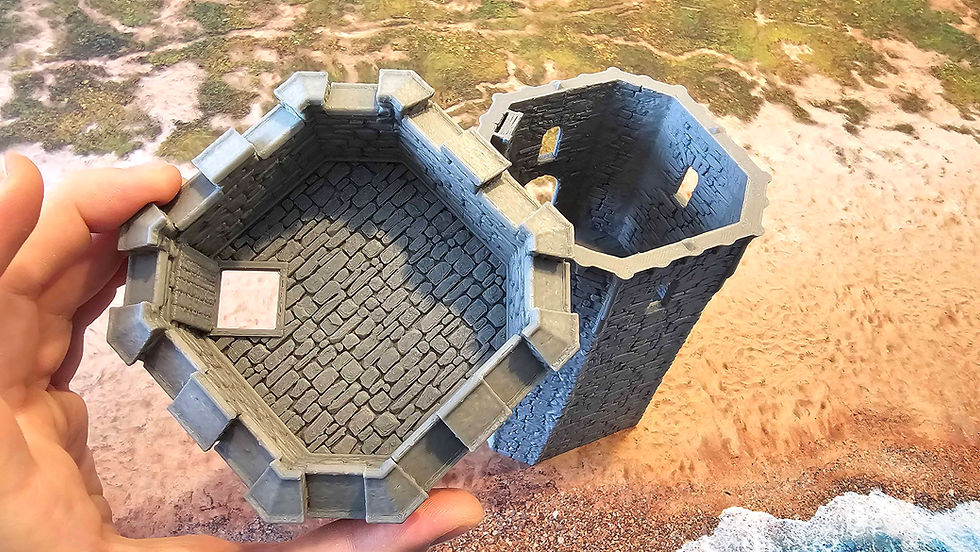 Miniature : GREENDALE CITY WALLS - CORNER TOWER FLAT ROOF