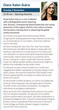 keynote speaker on civility