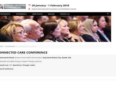 Dubai - Arab Health Congress - TF Gonçalo Leal convidado a integrar o programa da CONNECTED CARE CO