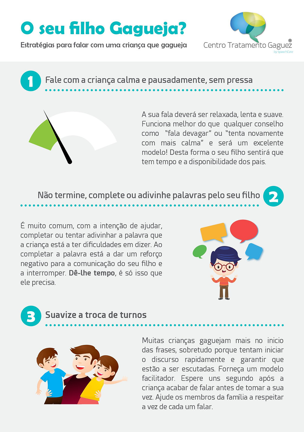 Estratégias para falar com uma criança que gagueja