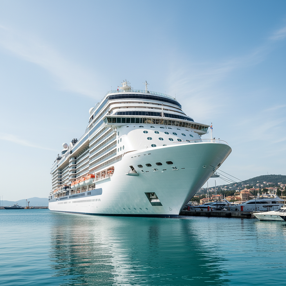 Navios de cruzeiro atracados