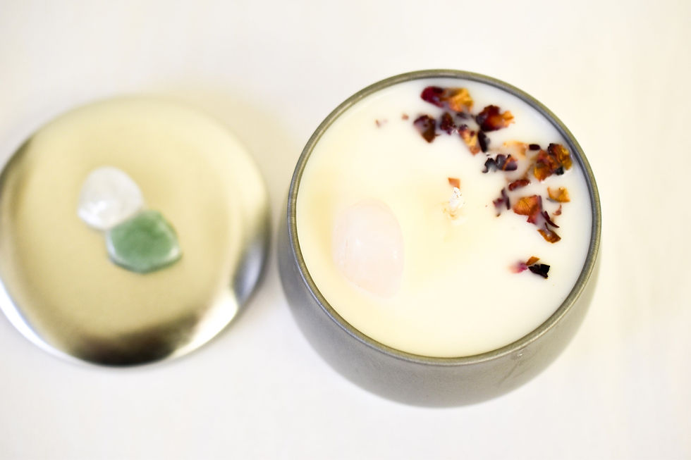 Thumbnail: Handmade Crystal Intention Candles