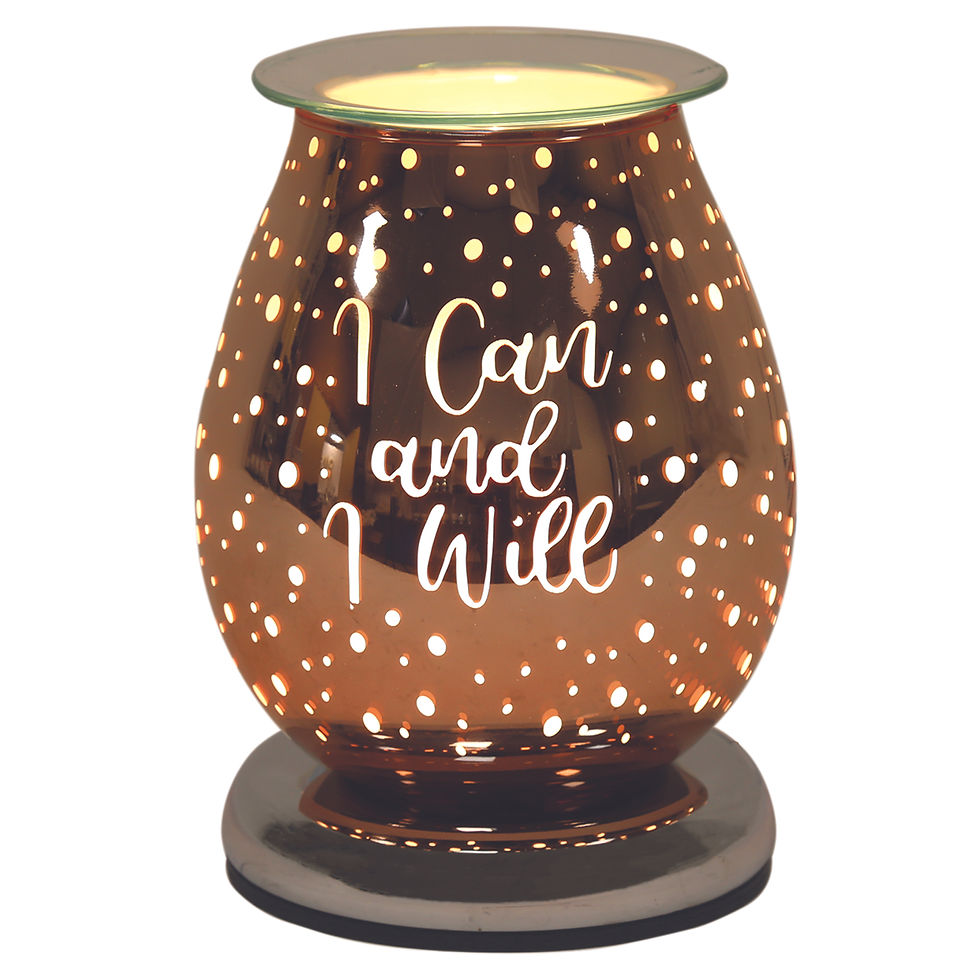 I Can And I Will Copper Aroma Electric Wax Warmer Lamp