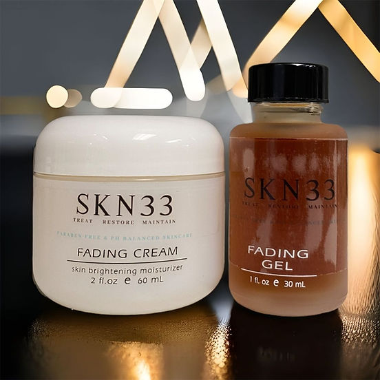 Fade dark spots, melasma with our kojic acid fade kit, serum and cream
