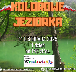 Smalcem po mapie: Kolorowe Jeziorka
11 listopada  2025
🚫✍️ZAPISY ZAKOŃCZONE🚫
