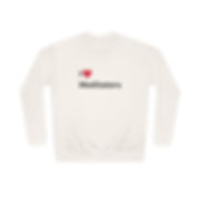 "I Love Meditators" Unisex Crew Sweatshirt