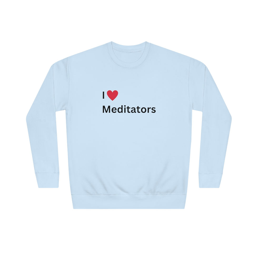 Thumbnail: "I Love Meditators" Unisex Crew Sweatshirt